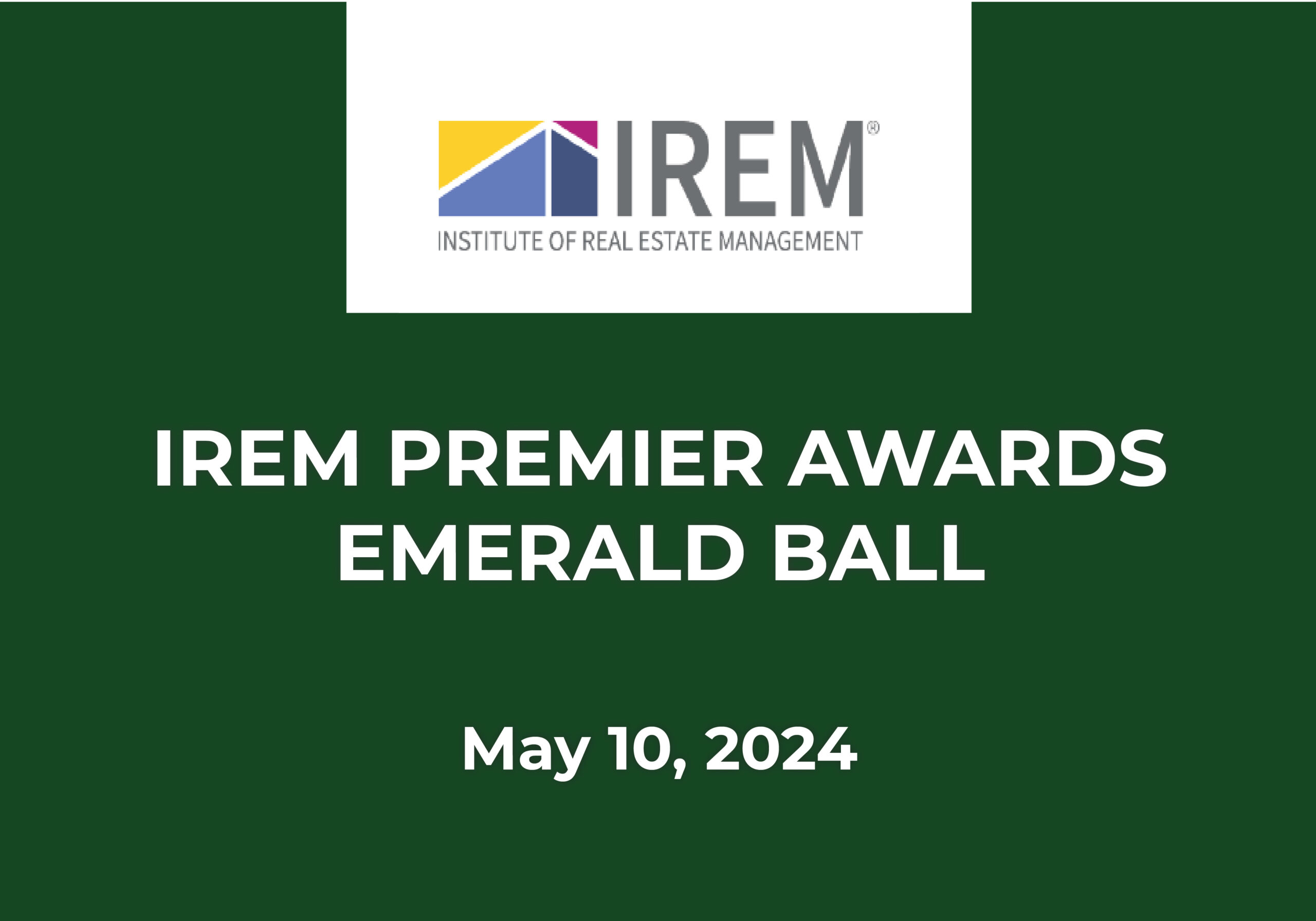IREM Premier Awards Emerald Ball